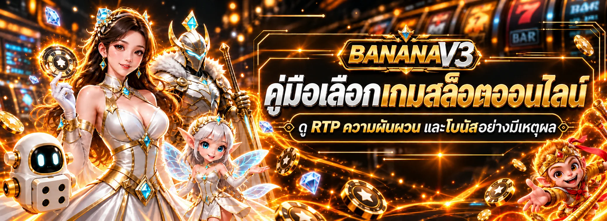 BANANAV3 คู่มือเลือกเกมสล็อตออนไลน์ ดู RTP และความผันผวน